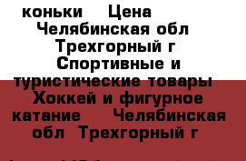 коньки  › Цена ­ 1 000 - Челябинская обл., Трехгорный г. Спортивные и туристические товары » Хоккей и фигурное катание   . Челябинская обл.,Трехгорный г.